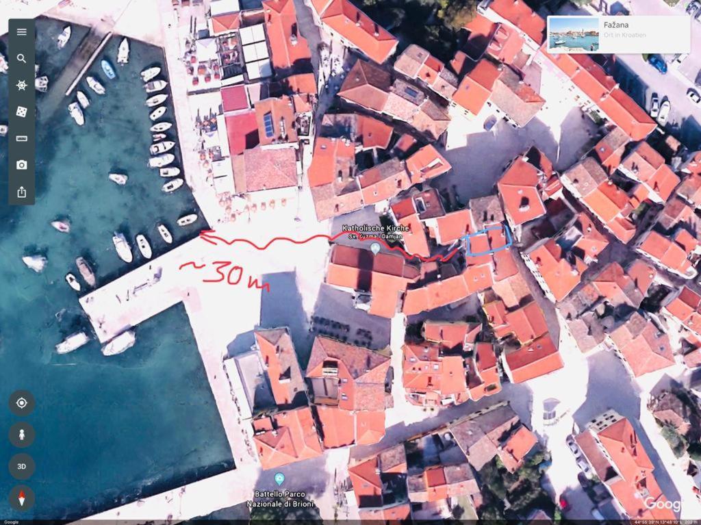 Istrian Stone House In The Heart Of The Beautiful Fishing Village Fazana - Only Few Steps From The Sea And The Wonderful Beach - Incl Plasma-Quad-Plus-Filter Against C O V I D Exterior foto